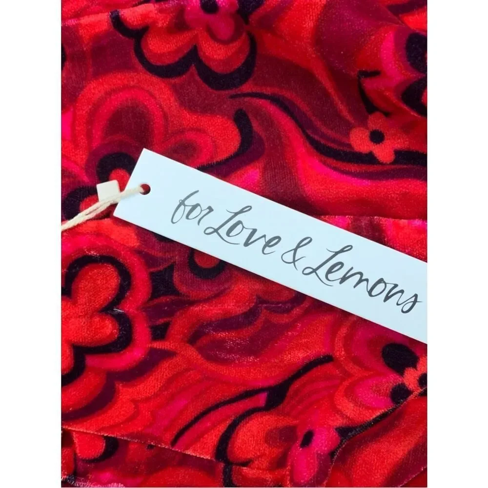 NWT For Love and Lemons Penny Velvet Pants